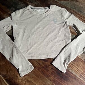 Gymshark Women's Long Sleeve Crop Top - Tan